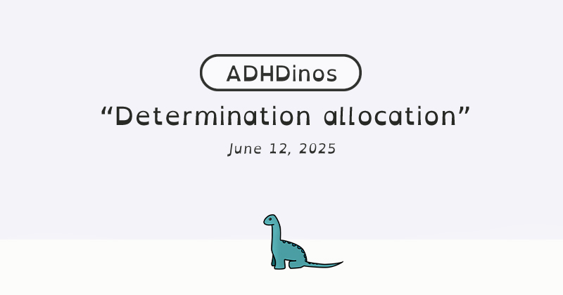 Determination allocation