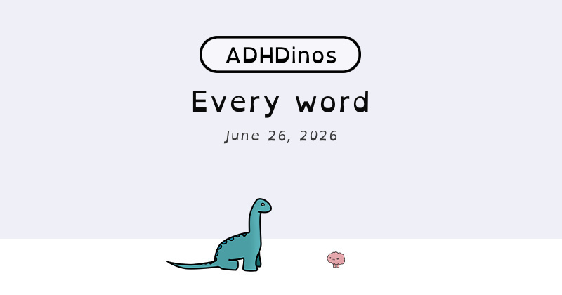 Every word