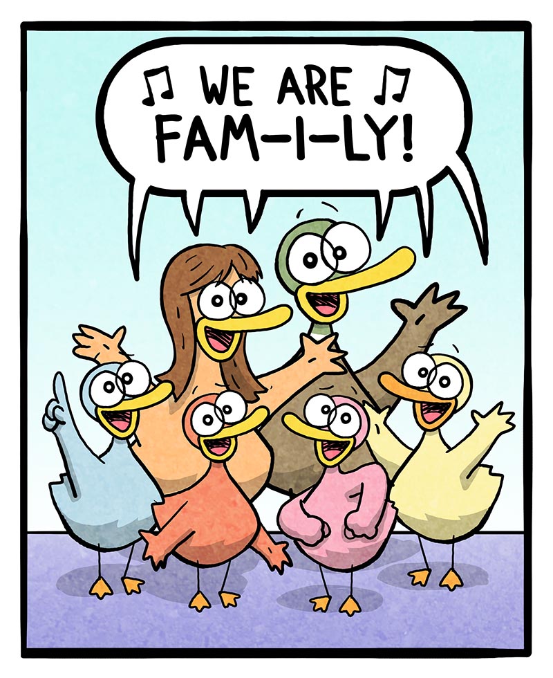 https://cdn.tinyview.com/fowl-language/2023/08/04/we-are-family/we-are-family-1.jpg