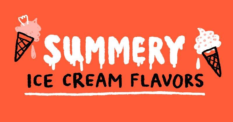 Summery Ice Cream Flavors