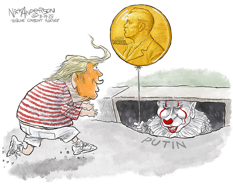 https://cdn.tinyview.com/nick-anderson/2025/08/21/putin-s-ploy/081925.Putin_Pennywise_Trump_Nobel_Sewer-copy.jpg