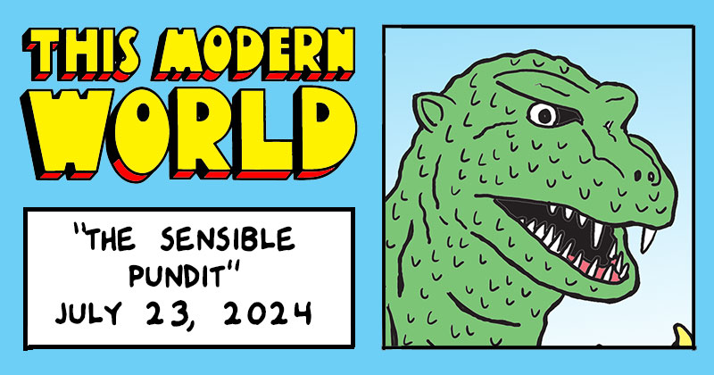 The sensible pundit meets Godzilla